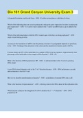 Bio 181 Grand Canyon University Exam 3 &vert; 50 Questions with 100&percnt; Correct Answers