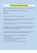 SimUtext Biology mitosis &vert; 50 Questions with 100&percnt; Correct Answers