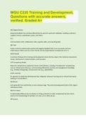 WGU C235 Training and Development, Questions with accurate answers, verified. Graded A+