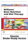 TEST BANK FOR WILLIAMS BASIC NUTRITION & DIET THERAPY BINDER READY 16TH EDITION NIX >CHAPTER 1-23<COMPLETE GUIDE RATED A.