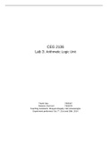 CEG 2136 Lab 3: Arithmetic Logic Unit