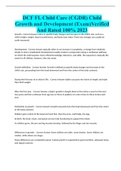 DCF FL Child Care &lpar;CGDR&rpar; Child Growth and Development &lpar;Exam&rpar;Verified And Rated 100&percnt; 2023