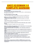 ANCC IQ DOMAIN 1-5  COMPLETE QUIZBANK