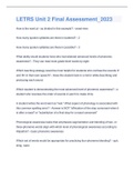 LETRS Unit 2 Final Assessment&lowbar;2023 How is the word pl - ay divided in this example&quest; - onset-rime How many spoken syllables are there in buttered&quest; - 2 How many spoken syllables are there in possible&quest; - 3 What ability would students have who had attained ad