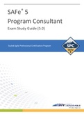 SAFe 5 Program Consultant Exam Study Guide (5.0).