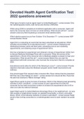 Devoted Health Agent Certification Test 2022 questions answered