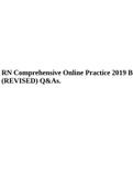 RN Comprehensive Online Practice 2019 B (REVISED) Q&As.