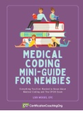 Medical Coding CPC Certification Mini Guide for Newbies.