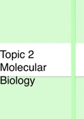 IB Biology Topic 2, 7, 8 Notes
