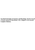 Test Bank Principles of Anatomy and Physiology. ED. By Gerard J.Tortora ,Bryan H. Derrickson | ALL Chapters 1-29 Covered | Complete Solutions.