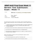  NRNP 6645 Final Exam Week 11