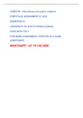 COM3708 Portfolio Assignment 01 2023 (Unisa)