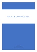 Samenvatting  Recht En Criminologie (011170)