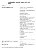 Political Science 110 Online - Midterm  Exam Study Guide &vert;Complete Guide A&plus;