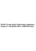 QASP-S Exam Study Guide using Competency Guide (A+ GRADED) 100% VERIFIED 2023.