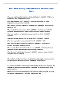 WGU D050 History of Healthcare in America Exam 2023