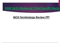 Terminology Review PPT - NUR 2633 / NUR2633 (Latest 2023 / 2024) : Maternal Child Health Nursing - Rasmussen