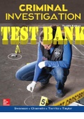 Criminal Investigation 12th Edition by Charles Swanson, Neil Chamelin and Leonard Territo. ISBN 9780077841140, 007784114X. All Chapters 1-22. (Complete Download). TEST BANK.