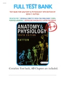 Test Bank For Anatomy and Physiology 10th Edition Patton 