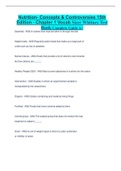 Nutrition- Concepts & Controversies 15th  Edition - Chapter 1 Vocab Sizer Whitney Test  Bank Complete Guide A&plus;
