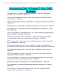 Accounting 201 - Chapter 7 Quiz 2023  Updated