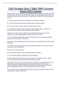 L201 Graded Quiz 7 Q&A 100&percnt; Correct Rated 2023 Update