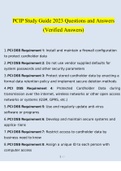 PCIP Study Guide 2023 Questions and Answers &lpar;Verified Answers&rpar;