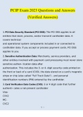 PCIP Exam 2023 Questions and Answers &lpar;Verified Answers&rpar;