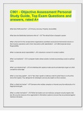 C961 - Objective Assessment Personal Study Guide&comma; Top Exam Questions and answers&comma; rated A&plus;