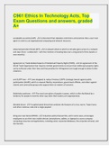 C961 Ethics In Technology Acts&comma; Top Exam Questions and answers&comma; graded A&plus;