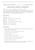 Calculus II Study Exam notes (Practice questions and answers)