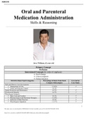 Case Study Oral and Parenteral Medication Administration&comma; Skills & Reasoning&comma; Jerry Williams&comma; 62 years old&comma; &lpar;Latest 2021&rpar; Correct Study Guide&comma; Download to Score A
