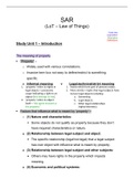THEME 1 & 2 of SAR310, LECTURE NOTES + SUMMARY OF TEXTBOOK
