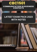 CBC1501 Latest Exam Pack 2023 (Questions and answers) Ace Your Assignments and Exams with Ease!