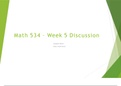 MATH 534 Week 5 Discussion Hypothesis Testing