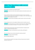 AMLS Test Questions with correct Answers 100&percnt;