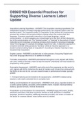 D096&sol;D169 Essential Practices for Supporting Diverse Learners Latest Update