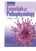 Porth&rsquo;s Essentials of Pathophysiology 5th Edition Test Bank