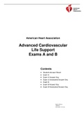 Advanced Cardiovascular Life Support Exams A and B complete solution
