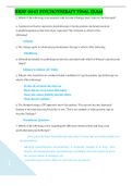 NRNP-6645-1- Psychotherapy FINAL EXAM&vert; QUESTIONS AND ANSWERS&vert;graded a&plus;&plus;&plus;