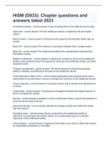 HISM &lpar;D033&rpar;&colon; Chapter questions and answers latest 2023