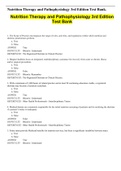 Nutrition Therapy and Pathophysiology 3rd Edition Test Bank&period;