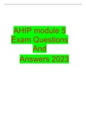 AHIP module 5 Exam Questions  And Answers 2023