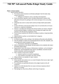 NR 507 Advanced Pathophysiology  Edapt Study Guide 2023