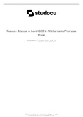 Pearson Edexcel Level 3 Advanced Subsidiary and Advanced GCE Mathematics and Further Mathematics