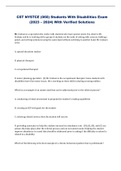 CST NYSTCE &lpar;060&rpar; Students With Disabilities Exam &lpar;2023 &ndash; 2024&rpar; With Verified Solutions