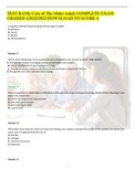 TEST BANK Care of The Older Adult COMPLETE EXAM GRADED A2022&sol;2023 DOWNLOAD TO SCORE A