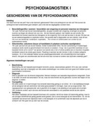 Psychodiagnostiek I