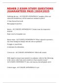 NDAEB 2 EXAM STUDY QUESTIONS &vert;GUARANTEED PASS &vert;20242025