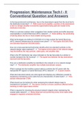Progression Maintenance Tech I - II Conventional Question and Answers&period;